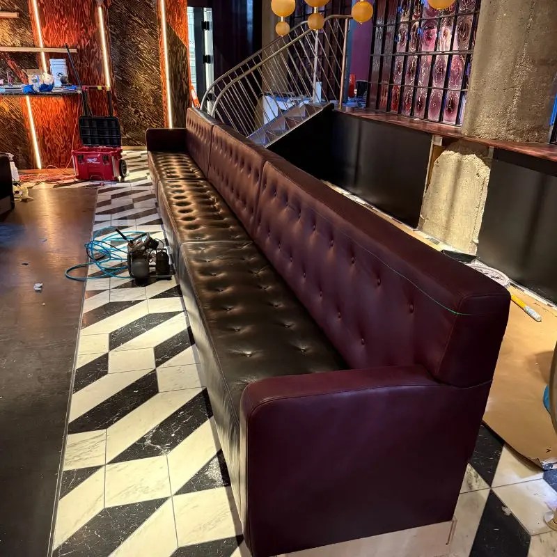 Custom Made Commercial Upholstery project 21 by German Re-Upholstery in New York City