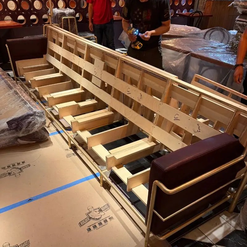 Custom Made Commercial Upholstery project 12 by German Re-Upholstery in New York City