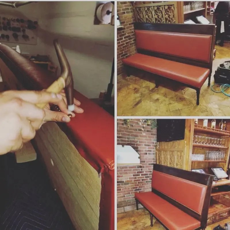Custom Made Commercial Upholstery project 17 by German Re-Upholstery in New York City